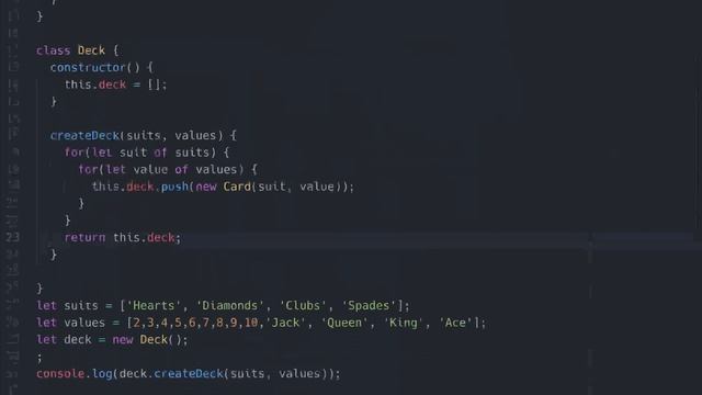 Building a deck of cards in Javascript смотреть онлайн