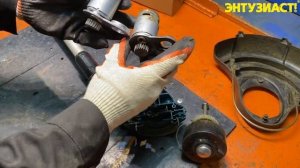 Ремонт триммера аккумуляторного Makita DUR181 (сгорел двигатель)