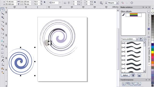 CorelDRAW X4-Fondo con espirales смотреть онлайн