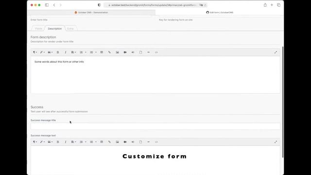 OctoberCMS: Plugin Forms смотреть онлайн