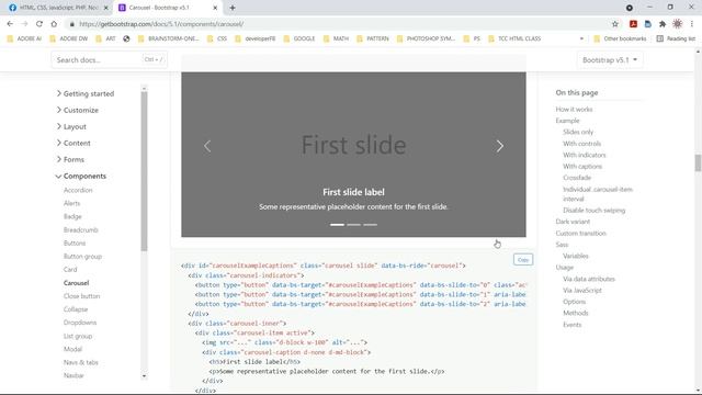 How to add an Image Carousel with Captions to HTML document using Bootstrap. смотреть онлайн