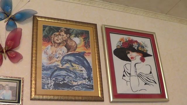 Вышивка крестиком.Оформленная работа