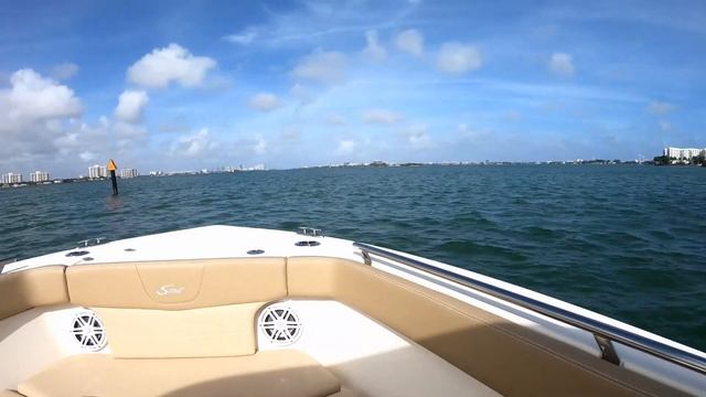 Scout 235 XSF Boat Ride on Biscayne Bay in Miami смотреть онлайн