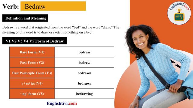 bedraw V1 V2 V3 V4 V5 Base Form, Past Simple, Past Participle Form of bedraw | Englishtivi.com смотреть онлайн
