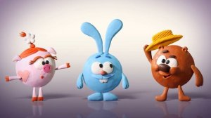 Заставка проекта "Русский язык со Смешариками"