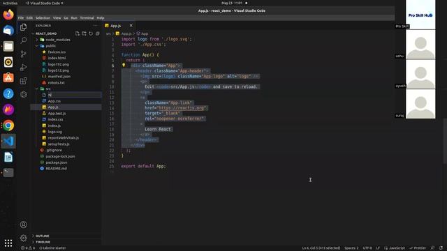 React Js - React installation in Ubuntu смотреть онлайн