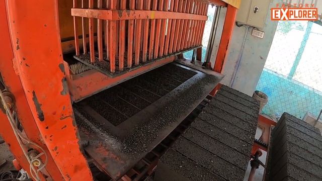 Fully Automatic Cement Bricks Factory Tour | Factory Explorer смотреть онлайн