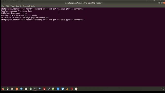 No module named termcolor aplication phyton ubuntu 17.10 смотреть онлайн