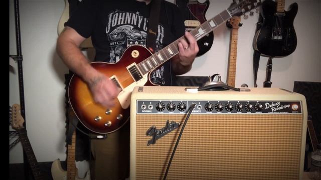 Fender 65 Deluxe Reverb Reissue Cranked To 10 With A 2019 Gibson Les Paul Standard 60’s смотреть онлайн