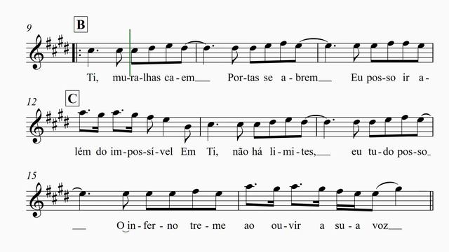 Além Do Impossível - Partitura para Sax Tenor - Felipe Rodrigues - Gospel смотреть онлайн