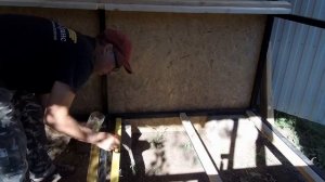 БЕСЕДКА ИЗ ПРОФИЛЬНОЙ ТРУБЫ. Сделал в беседке пол.