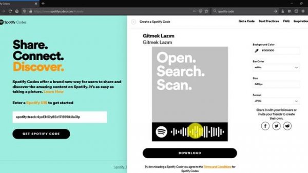 Spotify Code Poster in Photoshop and Free Template