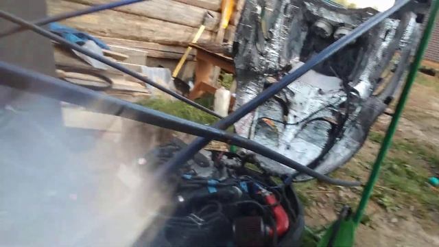 Снегоход с двигателем K6at.Ремонт в межсезонье. смотреть онлайн