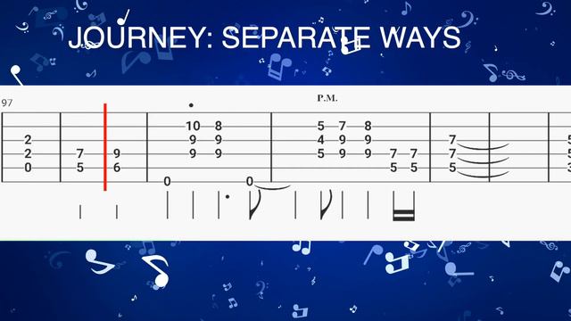 SEPARATE WAYS "JOURNEY" TAB +GUITAR SOLO смотреть онлайн