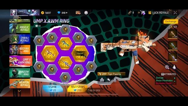 UMP and AWM Ring Event | New Event Free Fire | Free Fire Max | смотреть онлайн