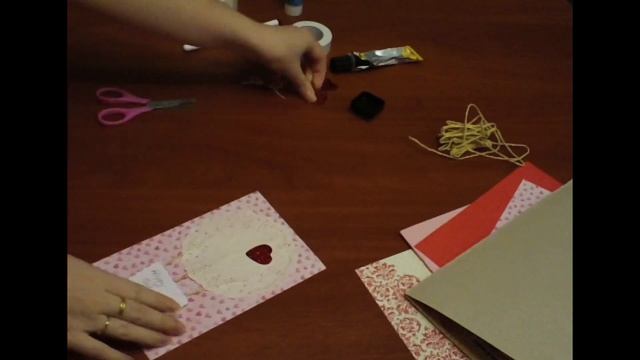 Валентинка своими руками "воздушный шар". Valentine's Day card смотреть онлайн