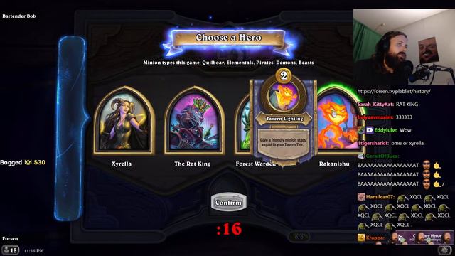 Forsen plays HEARTHSTONE BATTLEGROUNDS! - Part 16 (with Chat) смотреть онлайн