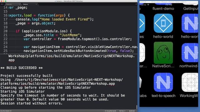 NativeScript Sublime Workflow смотреть онлайн