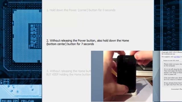 como salir del soft DFU en IOS 6.1.3 смотреть онлайн