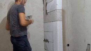 Душевая кабинка из газоблока. Своими руками