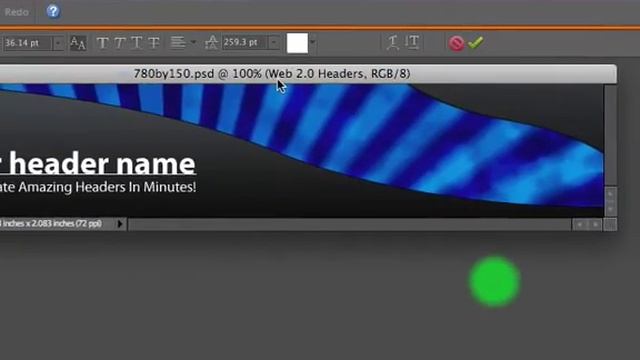 Using Web 2.0 Headers with Photoshop Elements смотреть онлайн