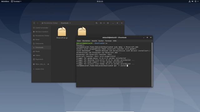 How to install Minecraft JE on Linux {tutorial | Debian etc.} смотреть онлайн