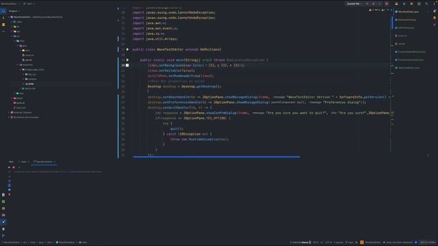 Texteditor in Java смотреть онлайн