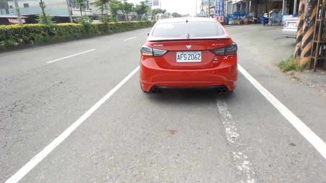 HYUNDAI ELANTRA 1 8 改裝 Q桑~排氣管 中尾段可變式閥門系統雙邊雙管鍍黑樣式 смотреть онлайн