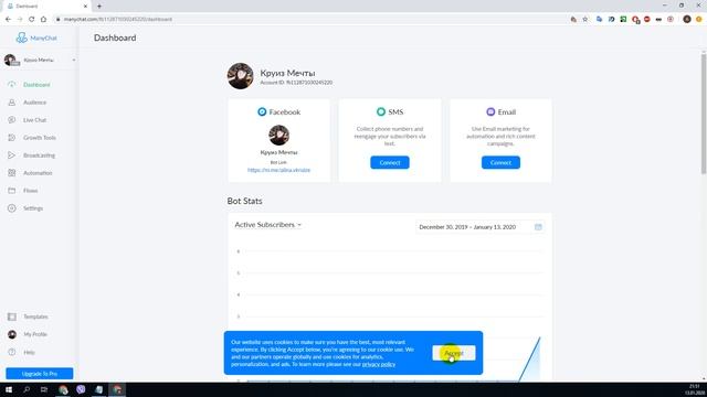 КАК активировать Pro подписку в сервисе ManyChat смотреть онлайн