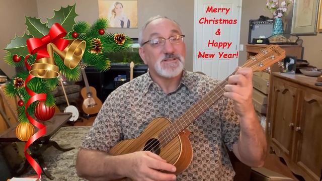 Feliz Navidad - Acoustic baritone ukulele cover смотреть онлайн