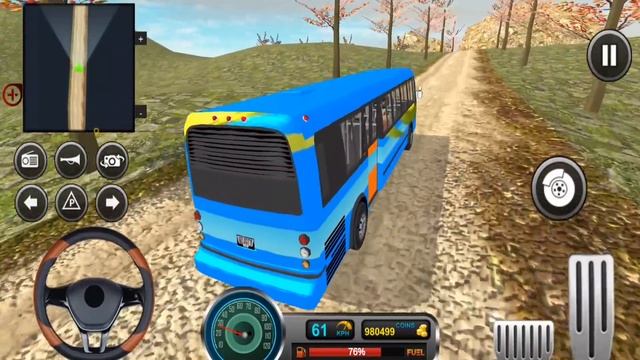 Uphill Off-Road Bus Driving Simulator #4 New Crazy Road Funny Bus Driving - Android Gameplay смотреть онлайн