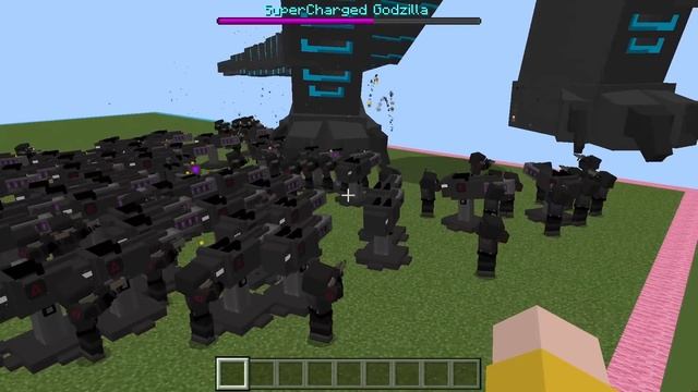 I Cheated in a BURNING GODZILLA Mob Battle || Minecraft PE смотреть онлайн