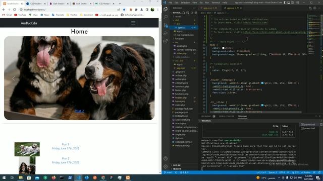 Custom WordPress Theme Development (2022) #26 - Customizing styles (scss) super style sheets. смотреть онлайн