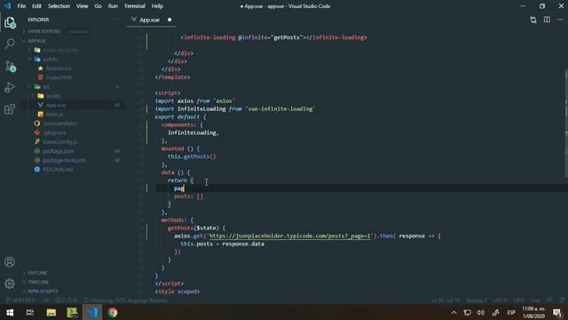 VUE JS ? - Como implementar SCROLL INFINITO ? desplazamiento infinito con vue смотреть онлайн