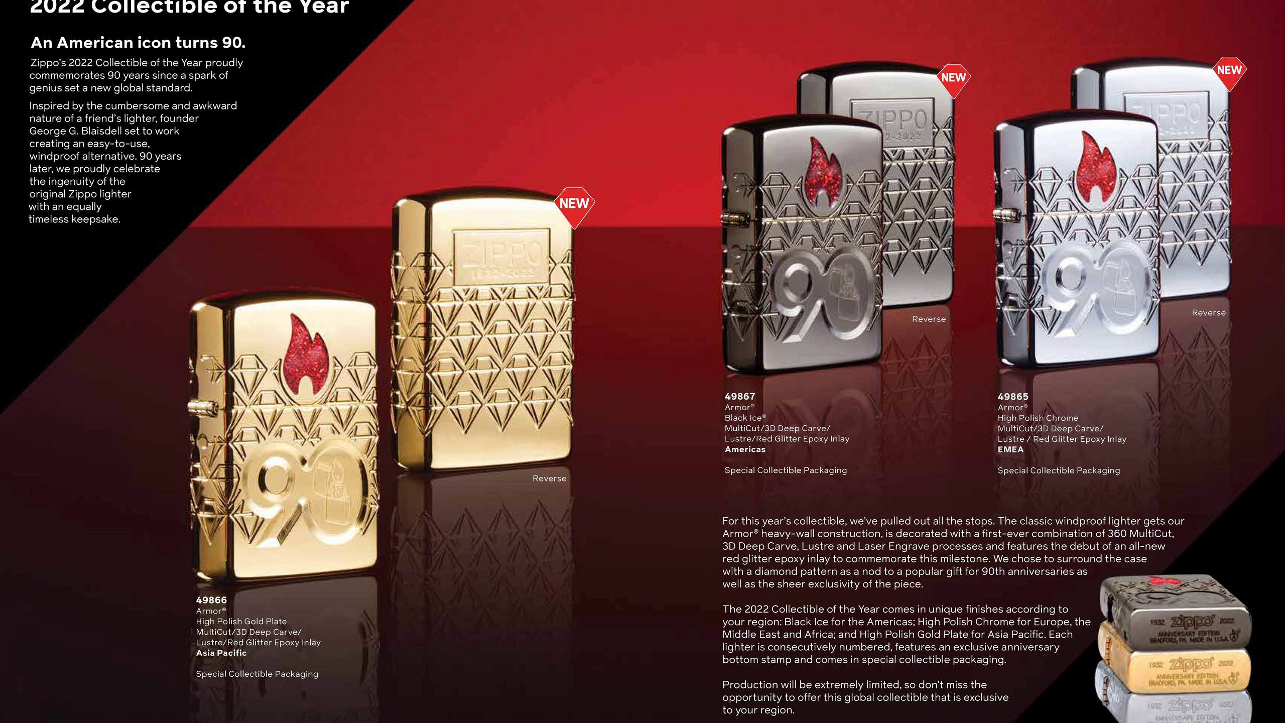 Zippo 2022 Collectible of the Year 90th Anniversary смотреть онлайн