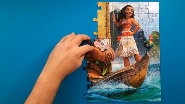 Disney Moana Toys Puzzle Game Maui And Pua Sailing Over The Ocean - Rompecabezas De Moana