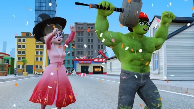 SpiderMan Nick Confronts Zombie Monsters In A One-On-One Battle - Scary Teacher 3D Hero Animation смотреть онлайн