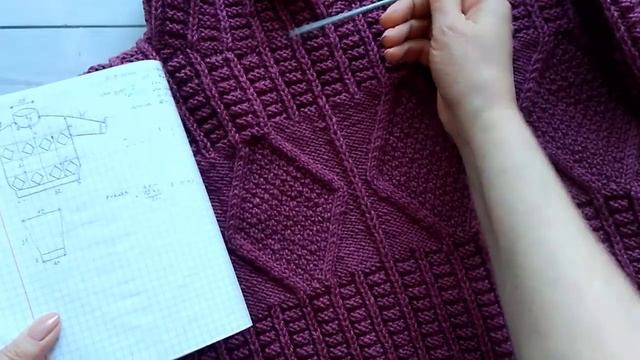 Теплый свитер с ромбами смотреть онлайн