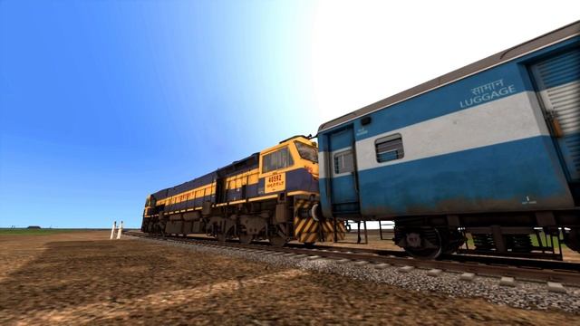 Crazy MAD Man Sitting On The Railway Railroad Tracks – Indian Railways Train Simulator 2022 смотреть онлайн