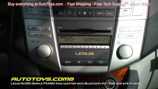 Lexus Rx350 IPOD & BLUETOOTH ISBT21 Module, Isimple PXAMG GATEWAY by AUTOTOYS смотреть онлайн
