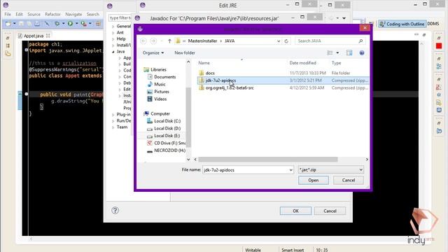 Installing JavaDoc on Eclipse смотреть онлайн
