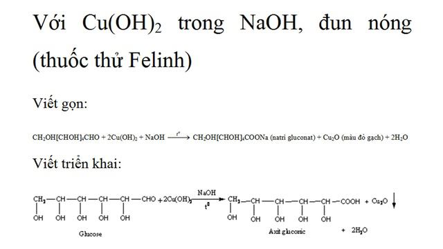 tính chất hóa học của C6H12O6 Glucozơ + Cu(OH)2/OH- смотреть онлайн
