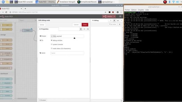 node-red mongoDb Raspberry pi смотреть онлайн
