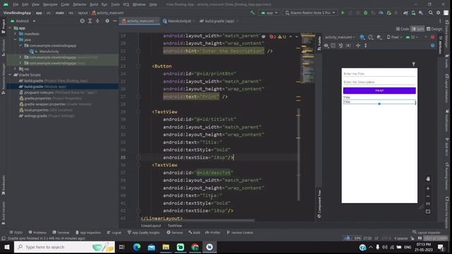 How to Implement View Binding in Activity in Android Studio Kotlin смотреть онлайн