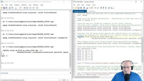 Create maps in Stata with spmap