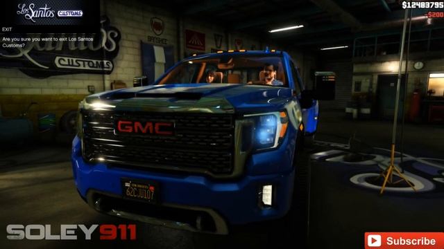2020 GMC Sierra Denali HD3500 tuning - GTA V test drive ! смотреть онлайн