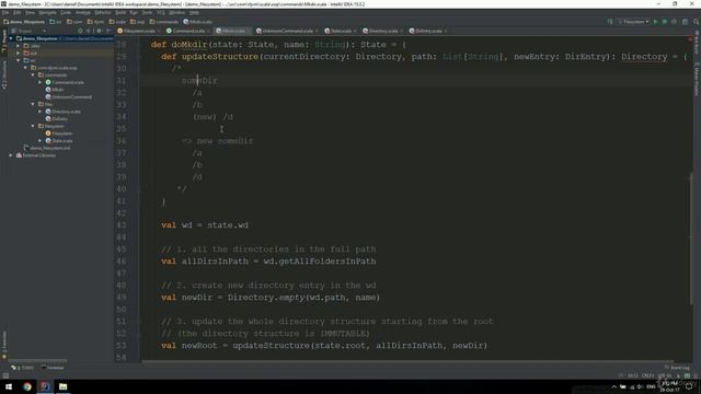 Mkdir & Creating Immutable Structures, Part 2 #4.4 Scala functioning and programming for beginners смотреть онлайн