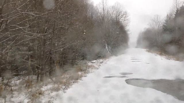 Часть 2. Зимняя дорога Выселки - Песочня - Ястребовка Калужская область смотреть онлайн