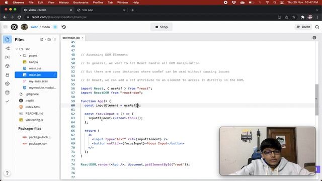 React useRef Hook смотреть онлайн