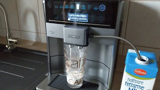 Siemens Latte Macchiato - Siemens EQ6 plus test - Siemens Kaffeevollautomat EQ 6 смотреть онлайн
